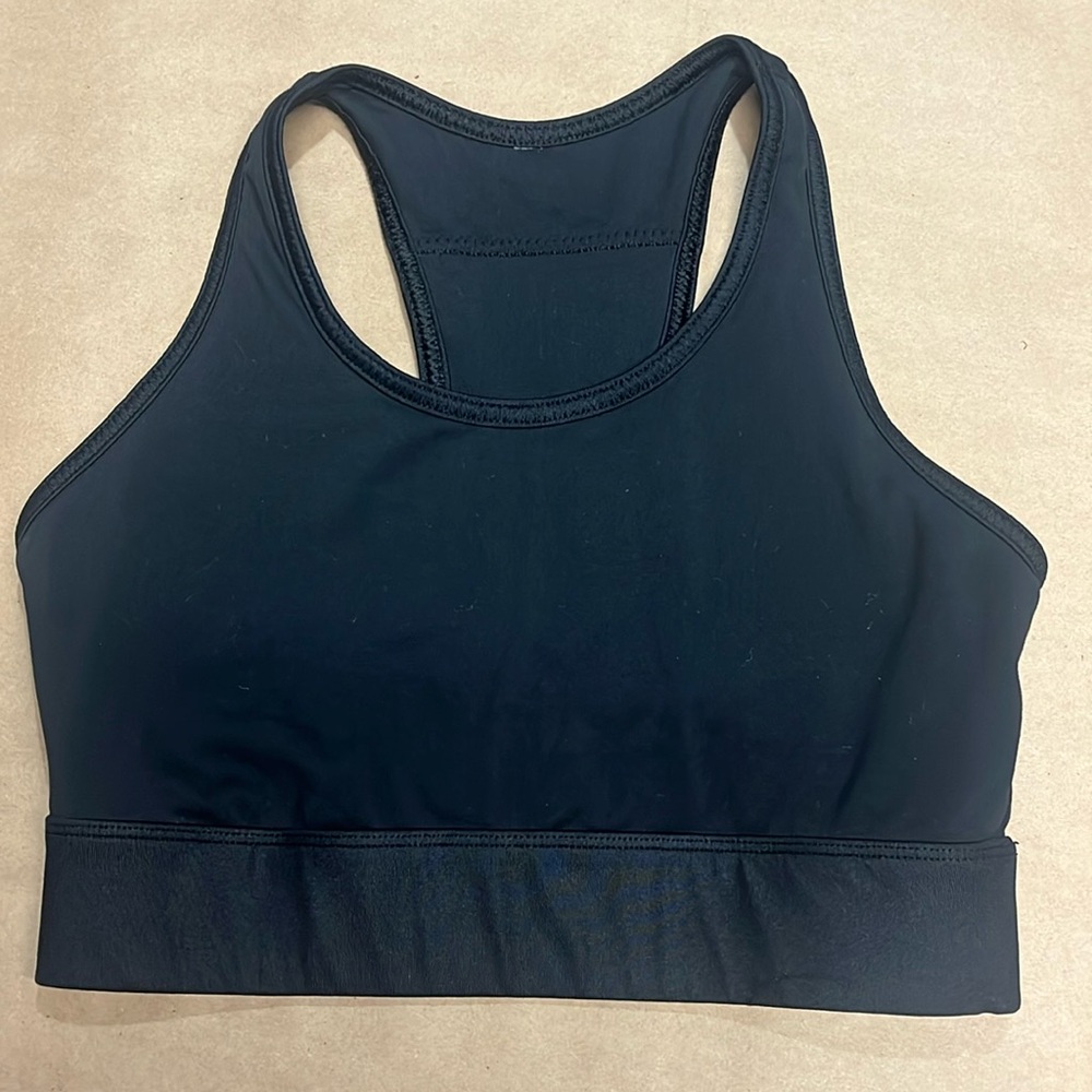 Fabletics Black Racerback Sports Bra